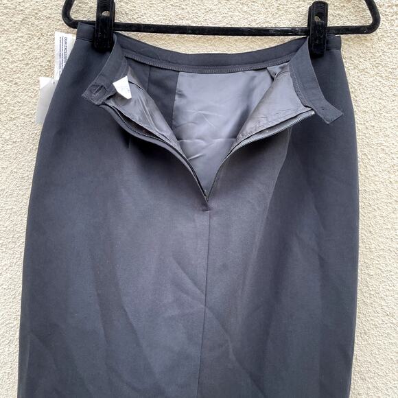 NEW Vintage Black Skirt ILGWU Union Made USA 10 - Picture 8 of 8